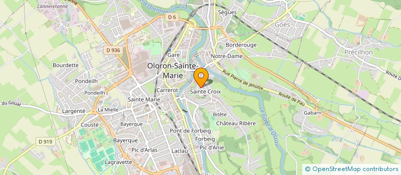 localisation de l'entreprise MADAME HELENE CHAPUS  OLORON-SAINTE-MARIE