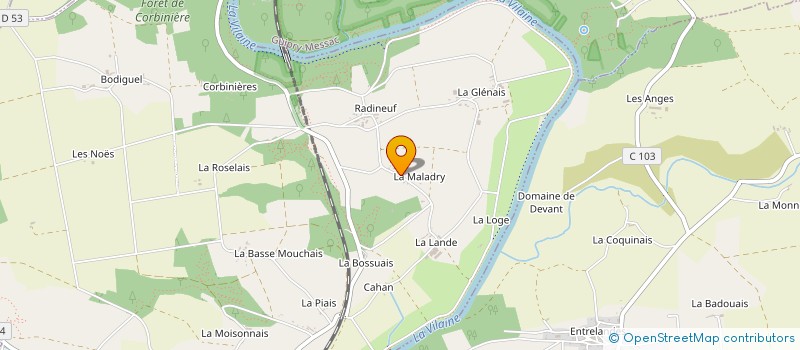 localisation de l'entreprise MADAME HELENE CHARBONNIER à LANGON