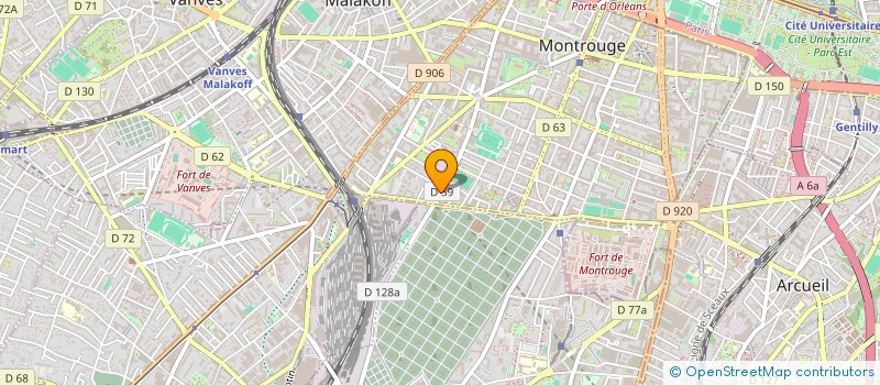 localisation de l'entreprise MADAME HELENE CHARTIER  MONTROUGE