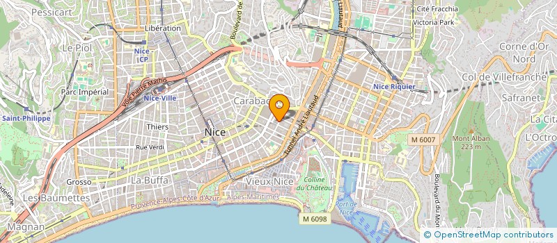 localisation de l'entreprise MADAME HELENE CHATRENET  NICE