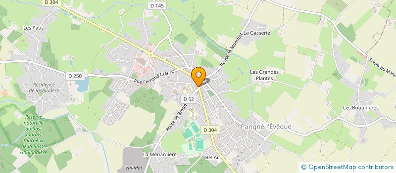 localisation de l'entreprise MADAME HELENE CHAUVET à PARIGNE-L'EVEQUE