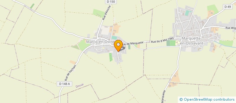 localisation de l'entreprise MADAME HELENE CHAUWIN  MARCQ-EN-OSTREVENT