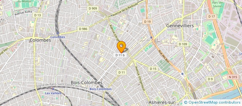 localisation de l'entreprise MADAME HELENE CHENEBAUX à BOIS-COLOMBES