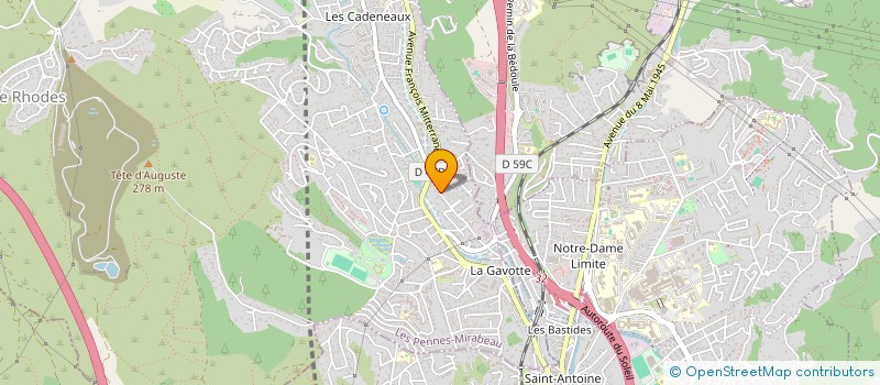 localisation de l'entreprise MADAME HELENE CHEVALIER  LES PENNES-MIRABEAU