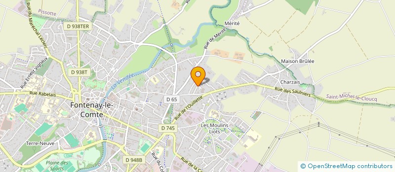 localisation de l'entreprise MADAME HELENE CHEVALLIER  FONTENAY-LE-COMTE