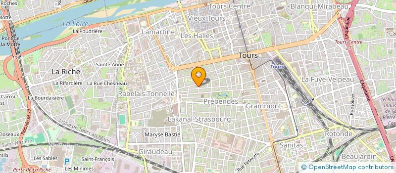 localisation de l'entreprise MADAME HELENE CHEVILLARD  TOURS