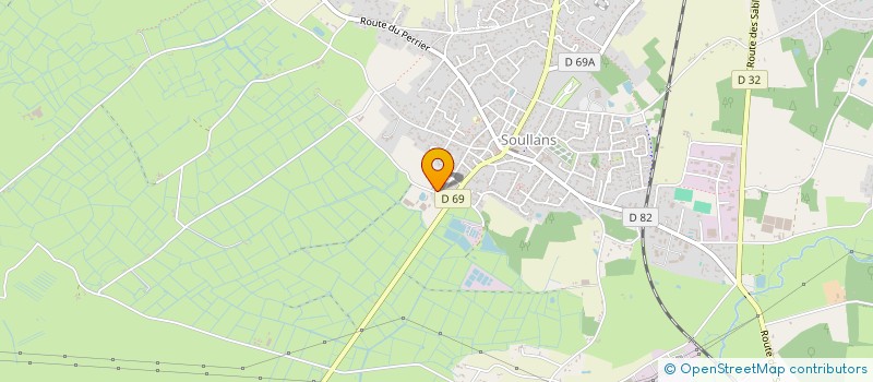 localisation de l'entreprise MADAME HELENE CHEVRIER  SOULLANS