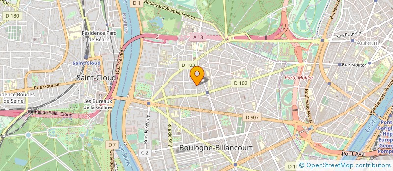 localisation de l'entreprise MADAME HELENE CHIMIER à BOULOGNE-BILLANCOURT