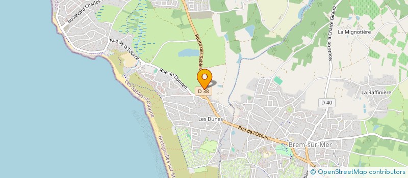 localisation de l'entreprise MADAME HELENE CHIRON à BRETIGNOLLES-SUR-MER