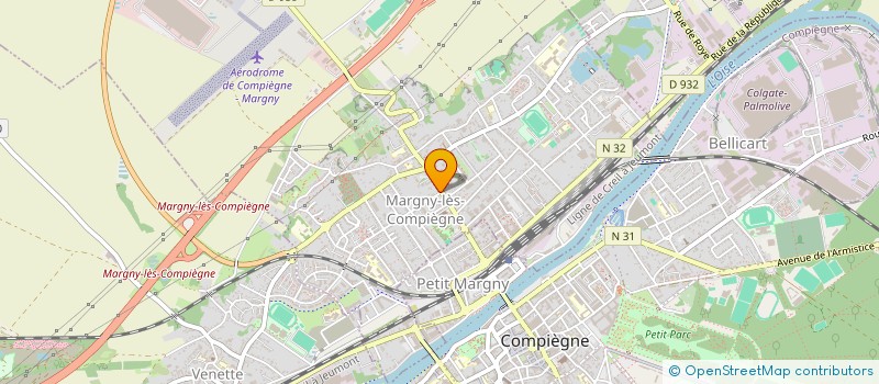 localisation de l'entreprise MADAME HELENE CHOQUE  MARGNY-LES-COMPIEGNE