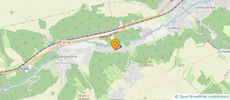 localisation de l'entreprise MADAME HELENE CLABAULT  SERMAISE