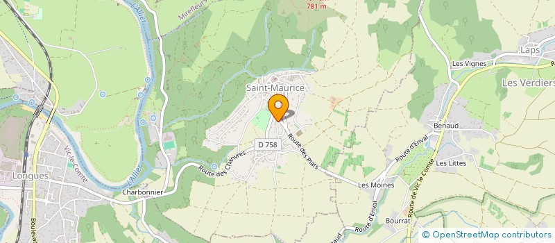 localisation de l'entreprise MADAME HELENE CLADIERE  SAINT-MAURICE