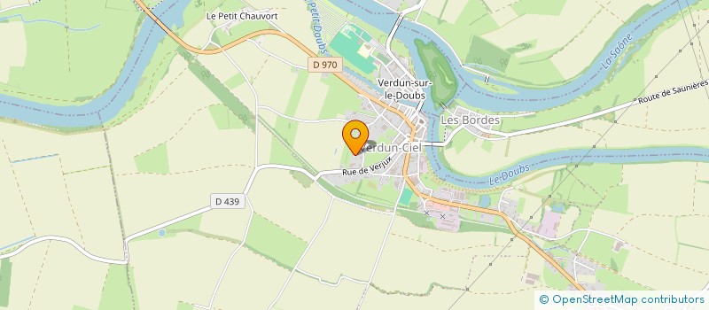 localisation de l'entreprise MADAME HELENE CLAIROTTE à VERDUN-SUR-LE-DOUBS