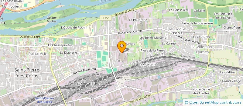 localisation de l'entreprise MADAME HELENE CLAITE  SAINT-PIERRE-DES-CORPS