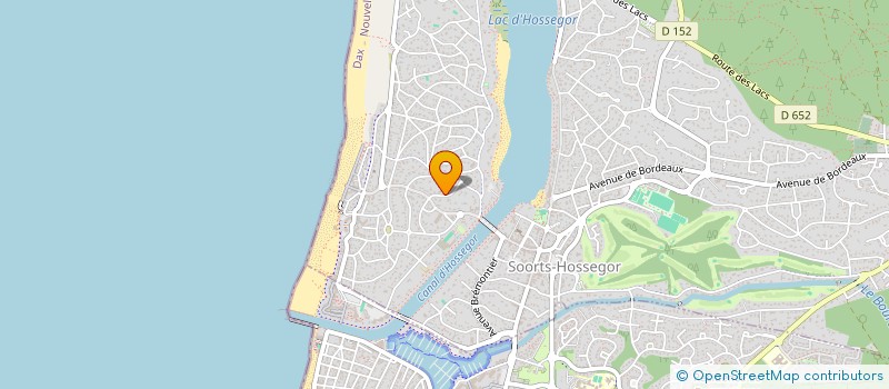 localisation de l'entreprise MADAME HELENE CLAVERIE  SOORTS-HOSSEGOR