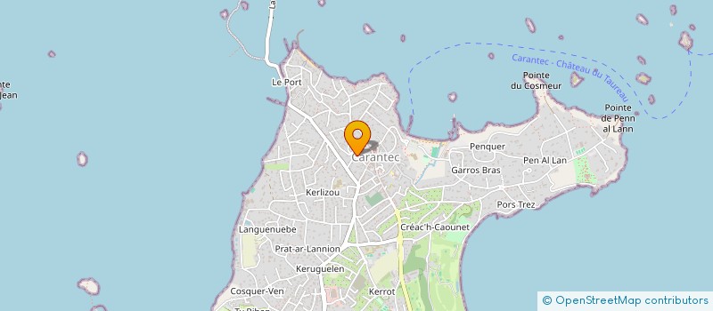 localisation de l'entreprise MADAME HELENE CLEDIC  CARANTEC