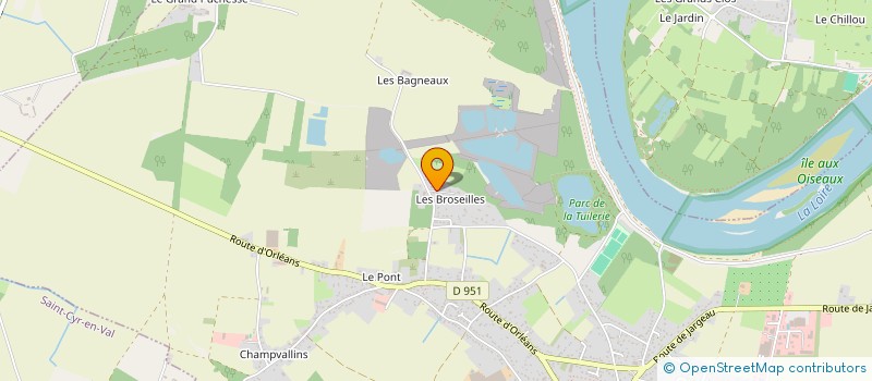 localisation de l'entreprise MADAME HELENE CLEMENT à SANDILLON