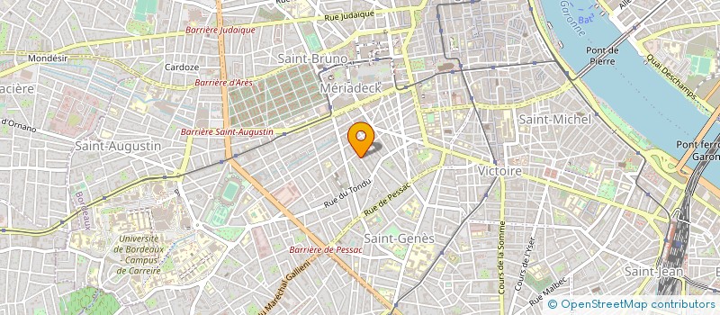 localisation de l'entreprise MADAME HELENE CLEMENT  BORDEAUX