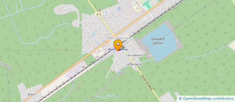 localisation de l'entreprise MADAME HELENE CLEMENT  MARCHEPRIME