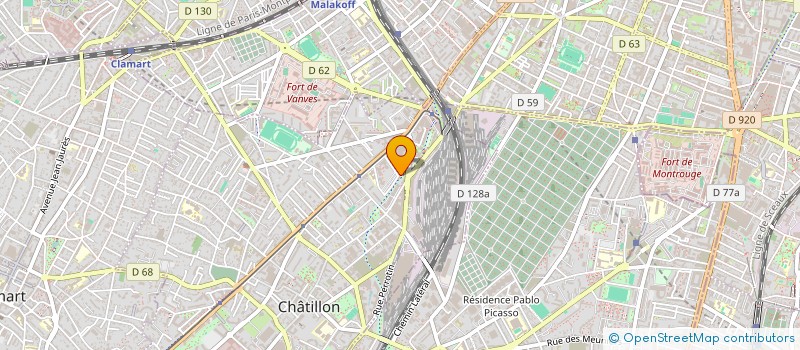 localisation de l'entreprise MADAME HELENE CLERC  CHATILLON