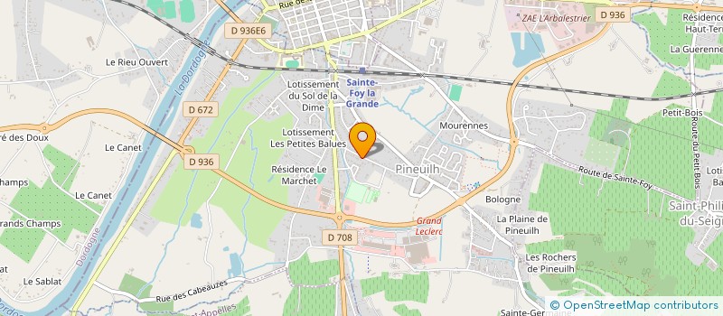 localisation de l'entreprise MADAME HELENE CLO  PINEUILH