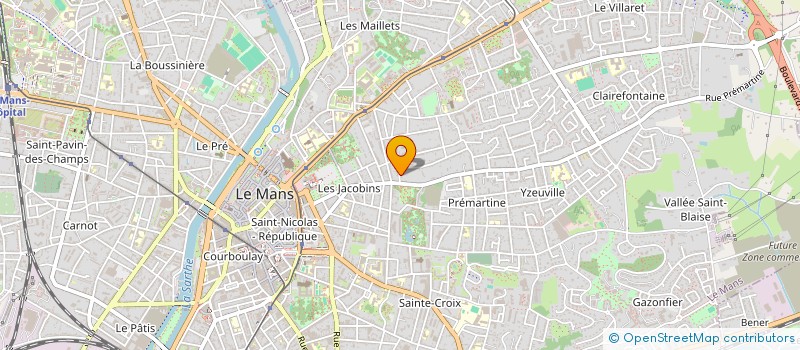 localisation de l'entreprise MADAME HELENE CLOITRE  LE MANS