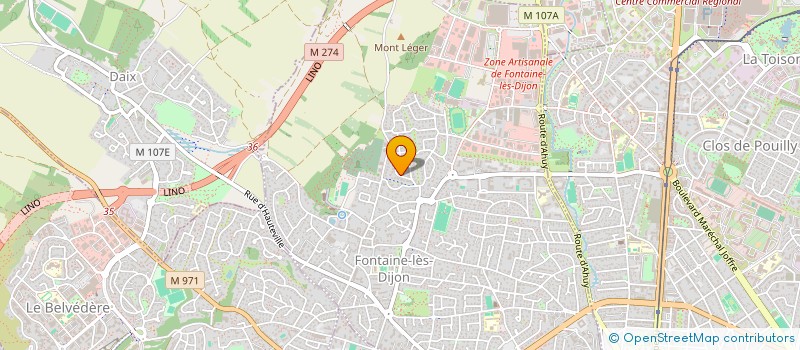 localisation de l'entreprise MADAME HELENE COLINET  FONTAINE-LES-DIJON