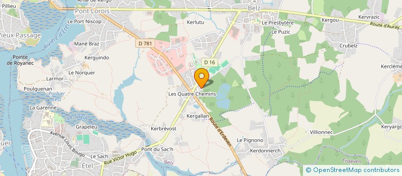 localisation de l'entreprise MADAME HELENE COLLET  BELZ