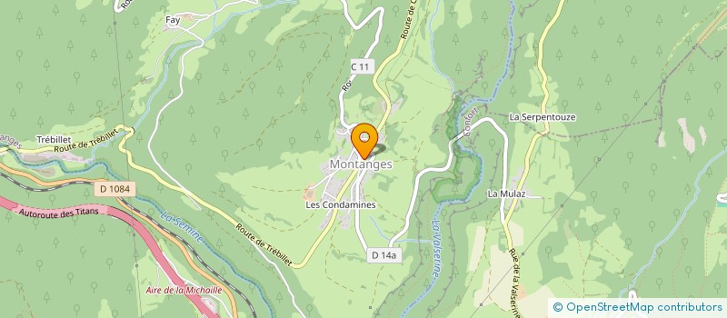 localisation de l'entreprise MADAME HELENE COLOM  MONTANGES