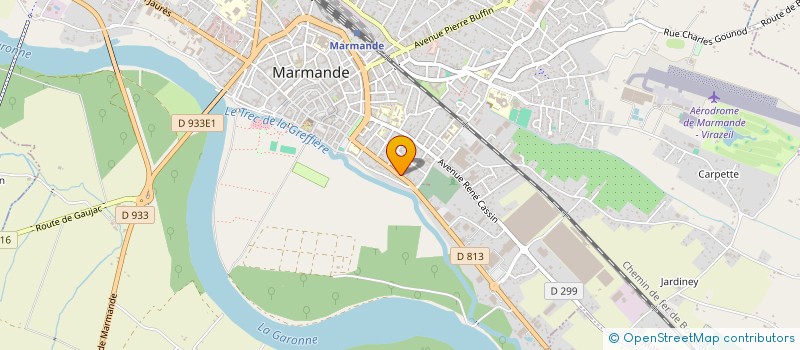 localisation de l'entreprise MADAME HELENE COMBEFREYROUX à MARMANDE