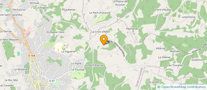 localisation de l'entreprise MADAME HELENE COMPOZIEUX à SARLAT-LA-CANEDA