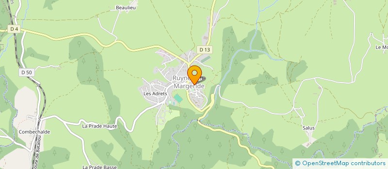localisation de l'entreprise MADAME HELENE COMTE à RUYNES-EN-MARGERIDE
