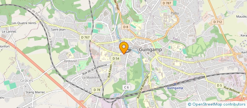 localisation de l'entreprise MADAME HELENE CORBIN à GUINGAMP