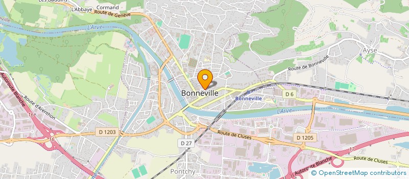 localisation de l'entreprise MADAME HELENE CORDIER  BONNEVILLE