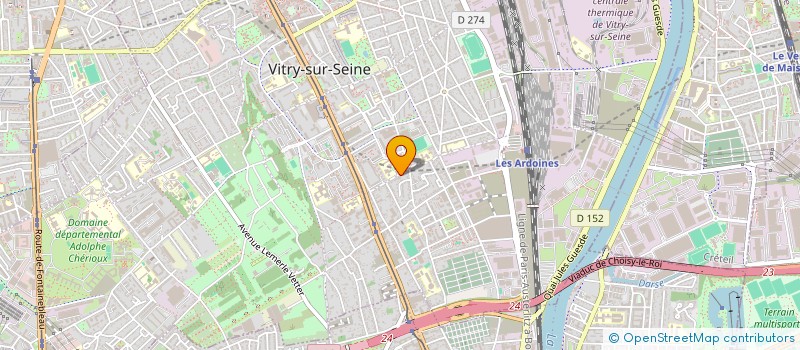 localisation de l'entreprise MADAME HELENE CORNU à VITRY-SUR-SEINE