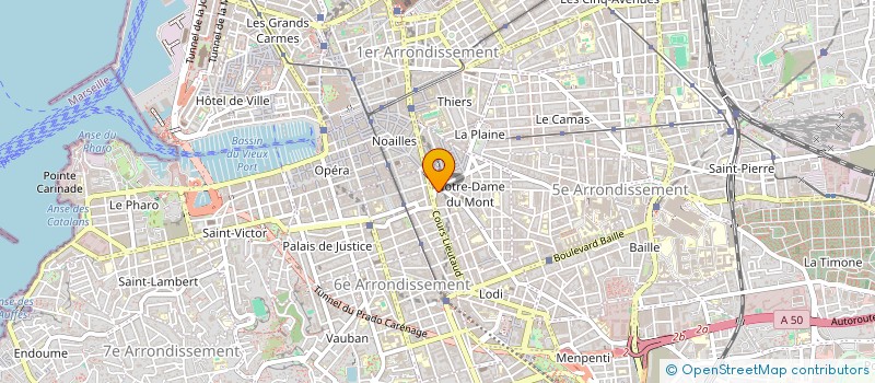 localisation de l'entreprise MADAME HELENE COTENTIN  MARSEILLE