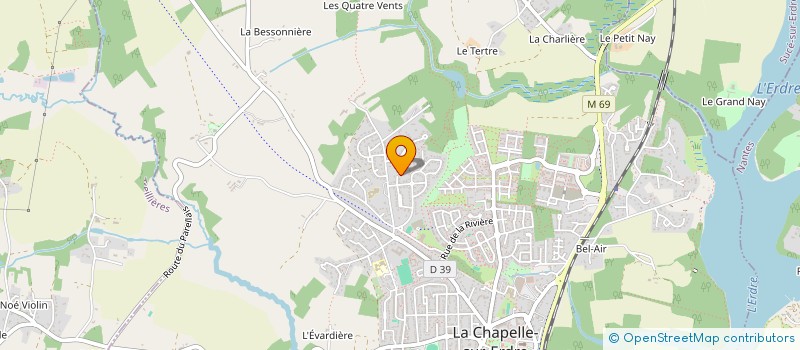 localisation de l'entreprise MADAME HELENE COTTIN à LA CHAPELLE-SUR-ERDRE
