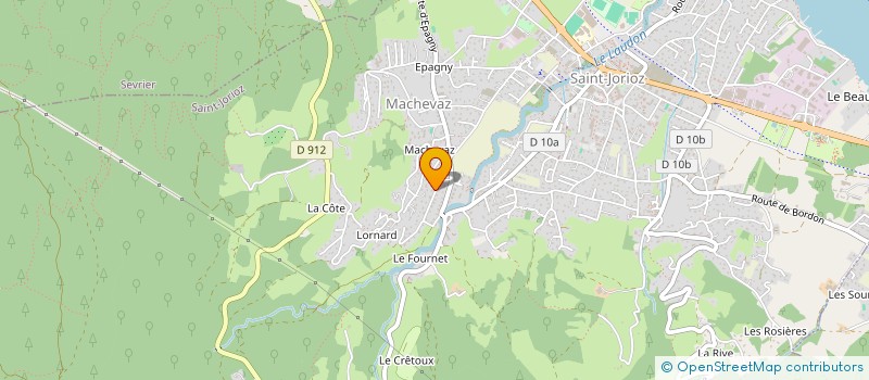 localisation de l'entreprise MADAME HELENE COUEIGNAS  SAINT-JORIOZ