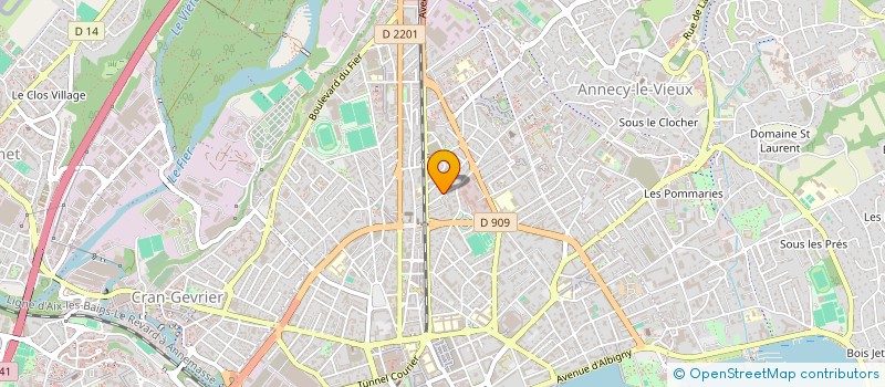 localisation de l'entreprise MADAME HELENE COUPETTE à ANNECY