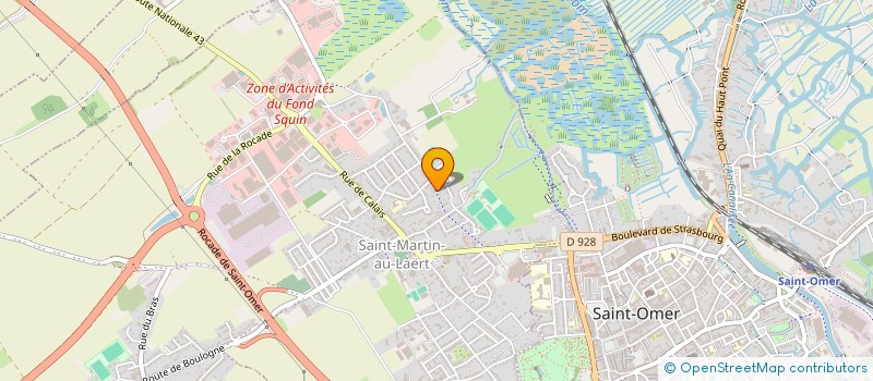 localisation de l'entreprise MADAME HELENE COURBOT  SAINT-MARTIN-LEZ-TATINGHEM