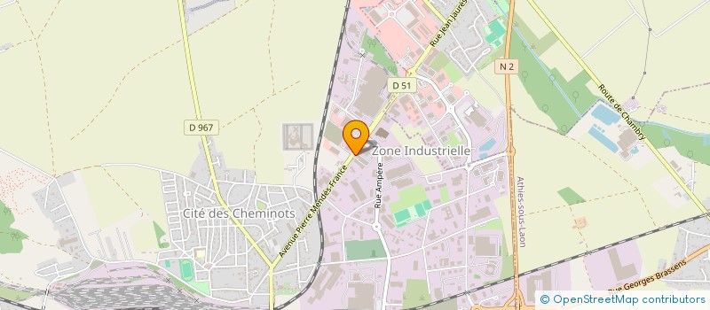 localisation de l'entreprise MADAME HELENE COUSIN à LAON