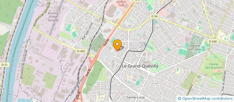 localisation de l'entreprise MADAME HELENE CRECEL  LE GRAND-QUEVILLY