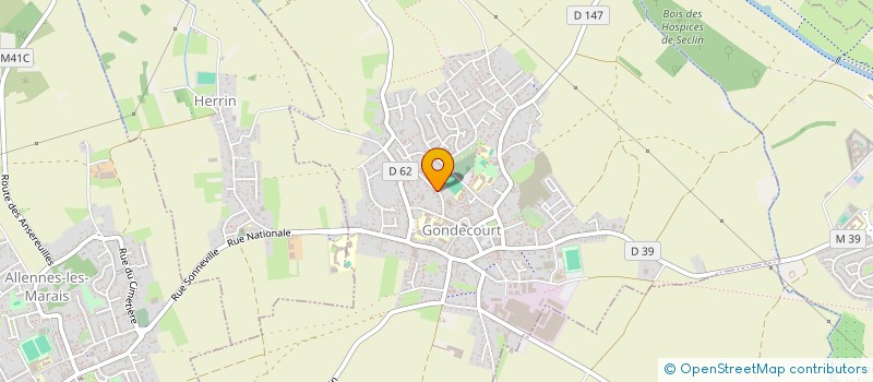 localisation de l'entreprise MADAME HELENE CRETEUR à GONDECOURT