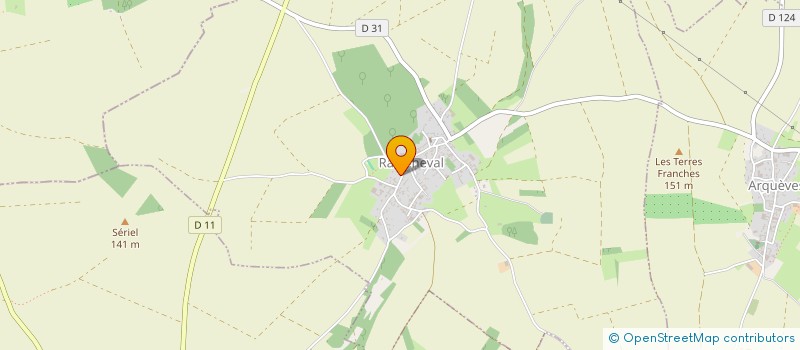 localisation de l'entreprise MADAME HELENE CREVEL  RAINCHEVAL