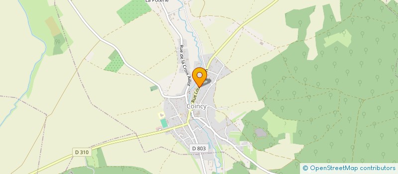 localisation de l'entreprise MADAME HELENE CROLET  COINCY