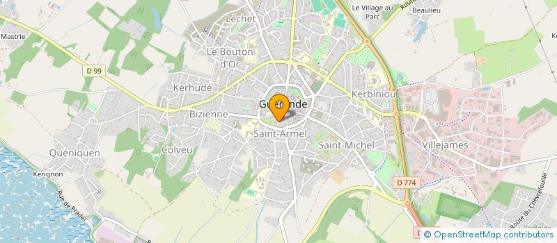 localisation de l'entreprise MADAME HELENE CRUSSON  GUERANDE
