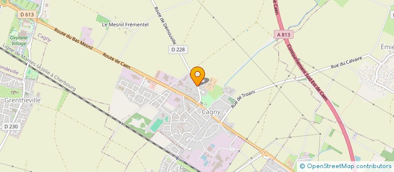 localisation de l'entreprise MADAME HELENE D'HONDT  CAGNY