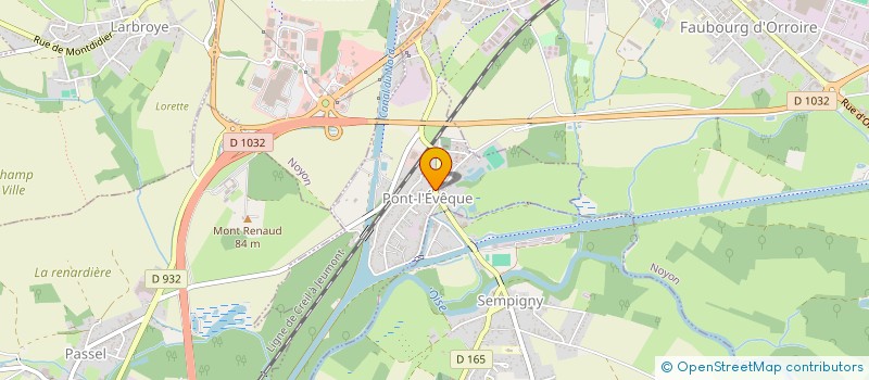 localisation de l'entreprise MADAME HELENE DA COSTA  PONT-L'EVEQUE