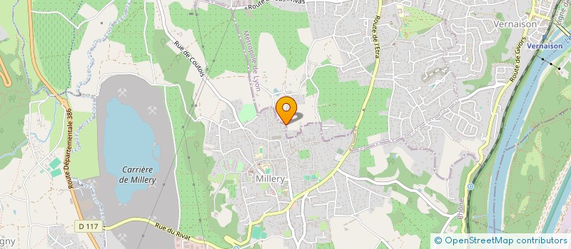 localisation de l'entreprise MADAME HELENE DAILLOUX  MILLERY