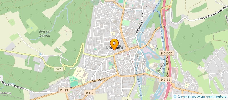 localisation de l'entreprise MADAME HELENE DALIGAUX  LOUVIERS